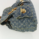 LOUIS VUITTON Monogram Denim Sac A Dos GM Backpack Blue M95056 LV Auth 40432-4