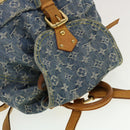 LOUIS VUITTON Monogram Denim Sac A Dos GM Backpack Blue M95056 LV Auth 40432-6