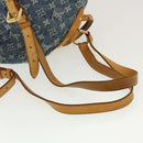 LOUIS VUITTON Monogram Denim Sac A Dos GM Backpack Blue M95056 LV Auth 40432-7