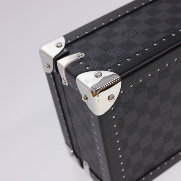 LOUIS VUITTON Damier Graphite Watch Case Coffret 8 Montor Trunk N48226 40463SV