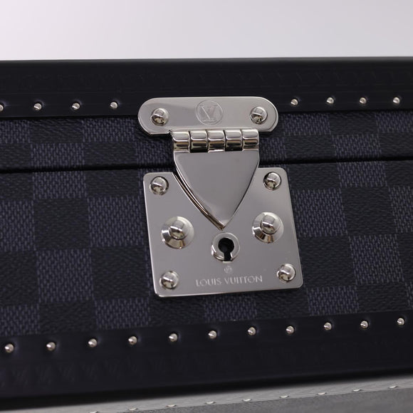 LOUIS VUITTON Damier Graphite Watch Case Coffret 8 Montor Trunk N48226 40463SV