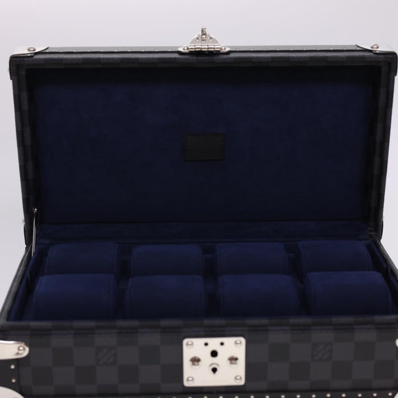 LOUIS VUITTON Damier Graphite Watch Case Coffret 8 Montor Trunk N48226 40463SV