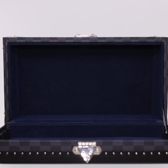 LOUIS VUITTON Damier Graphite Watch Case Coffret 8 Montor Trunk N48226 40463SV