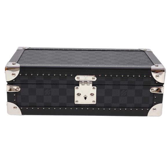 LOUIS VUITTON Damier Graphite Watch Case Coffret 8 Montor Trunk N48226 40463SV