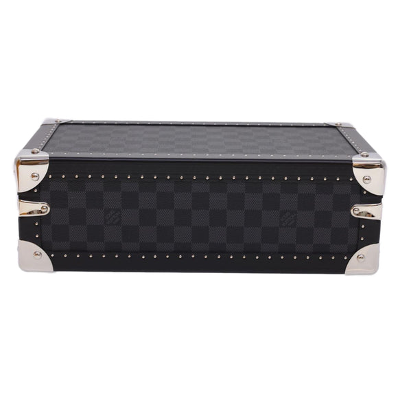 LOUIS VUITTON Damier Graphite Watch Case Coffret 8 Montor Trunk N48226 40463SV