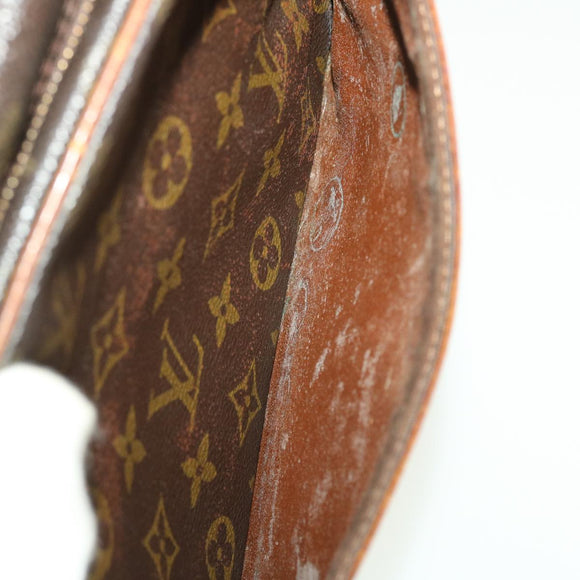 LOUIS VUITTON Monogram Compiegne 28 Clutch Tasche M51845 LV Auth 40466