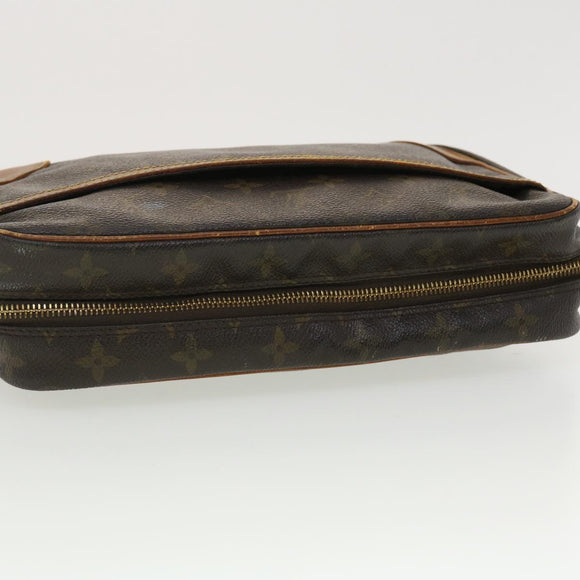 LOUIS VUITTON Monogram Compiegne 28 Clutch Tasche M51845 LV Auth 40466