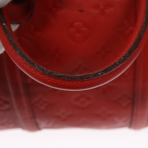 LOUIS VUITTON Empreinte Keepall Bandouliere 45 Boston Tasche Rot M40910 Auth 40518