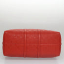 LOUIS VUITTON Empreinte Keepall Bandouliere 45 Boston Bag Red M40910 Auth 40518-5