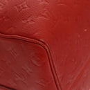 LOUIS VUITTON Empreinte Keepall Bandouliere 45 Boston Bag Red M40910 Auth 40518-16