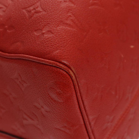 LOUIS VUITTON Empreinte Keepall Bandouliere 45 Boston Tasche Rot M40910 Auth 40518