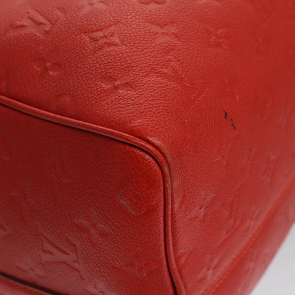 LOUIS VUITTON Empreinte Keepall Bandouliere 45 Boston Tasche Rot M40910 Auth 40518