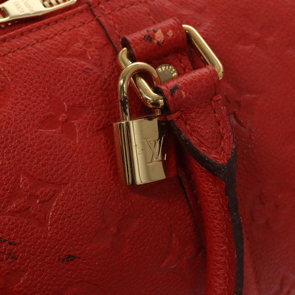 LOUIS VUITTON Empreinte Keepall Bandouliere 45 Boston Tasche Rot M40910 Auth 40518