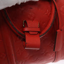 LOUIS VUITTON Empreinte Keepall Bandouliere 45 Boston Bag Red M40910 Auth 40518-22