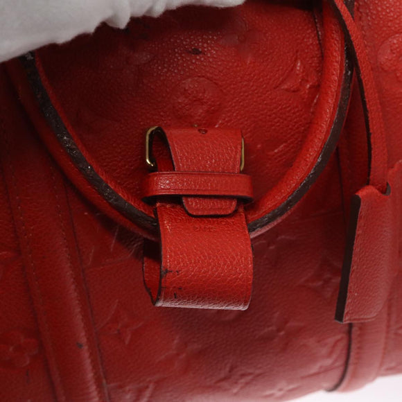 LOUIS VUITTON Empreinte Keepall Bandouliere 45 Boston Tasche Rot M40910 Auth 40518