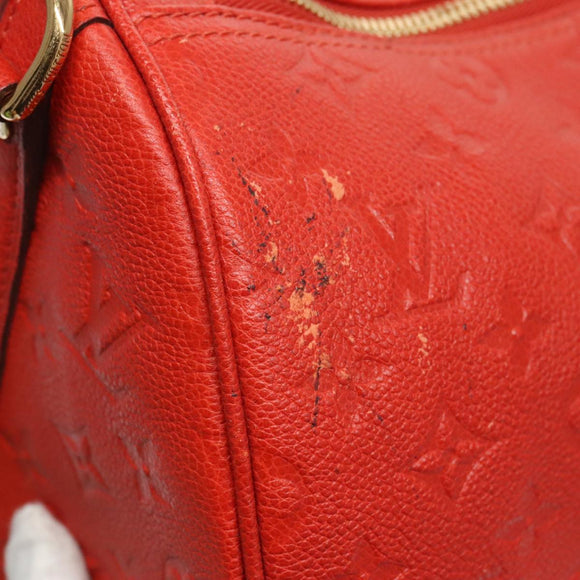 LOUIS VUITTON Empreinte Keepall Bandouliere 45 Boston Tasche Rot M40910 Auth 40518