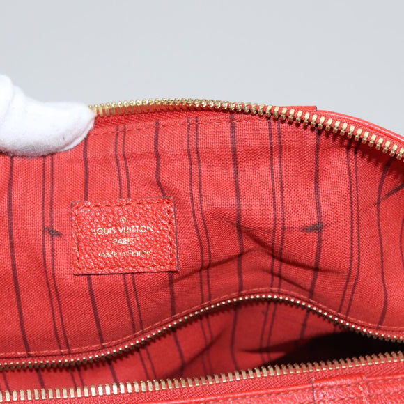 LOUIS VUITTON Empreinte Keepall Bandouliere 45 Boston Tasche Rot M40910 Auth 40518