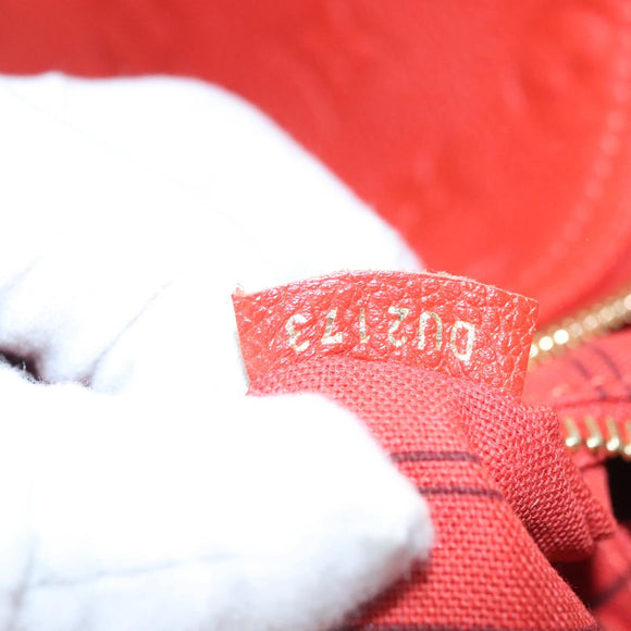 LOUIS VUITTON Empreinte Keepall Bandouliere 45 Boston Bag Red M40910 Auth 40518