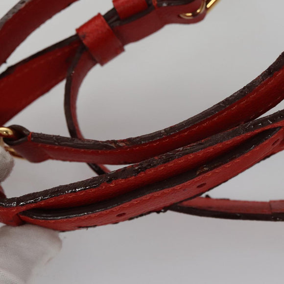 LOUIS VUITTON Empreinte Keepall Bandouliere 45 Boston Tasche Rot M40910 Auth 40518