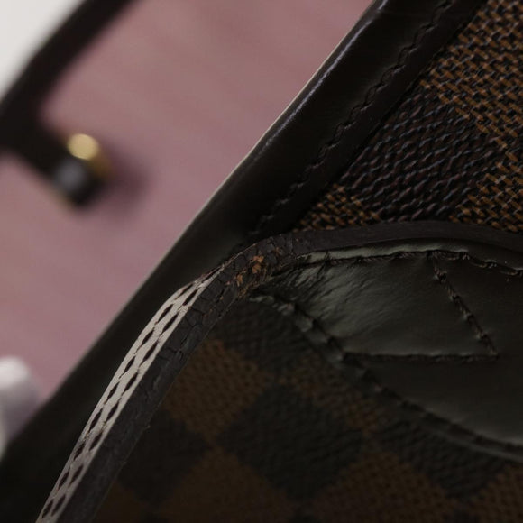 LOUIS VUITTON Damier Ebene Neverfull MM Tote Bag N51105 LV Auth 40600