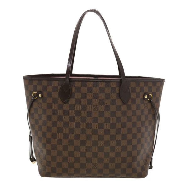 LOUIS VUITTON Damier Ebene Neverfull MM Tote Bag N51105 LV Auth 40600