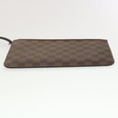 LOUIS VUITTON Damier Ebene Neverfull MM Tote Bag N51105 LV Auth 40600-27