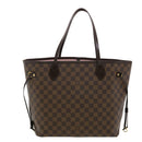 LOUIS VUITTON Damier Ebene Neverfull MM Tote Bag N51105 LV Auth 40600-2