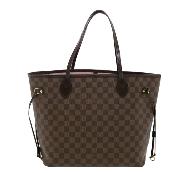 LOUIS VUITTON Damier Ebene Neverfull MM Tote Bag N51105 LV Auth 40600