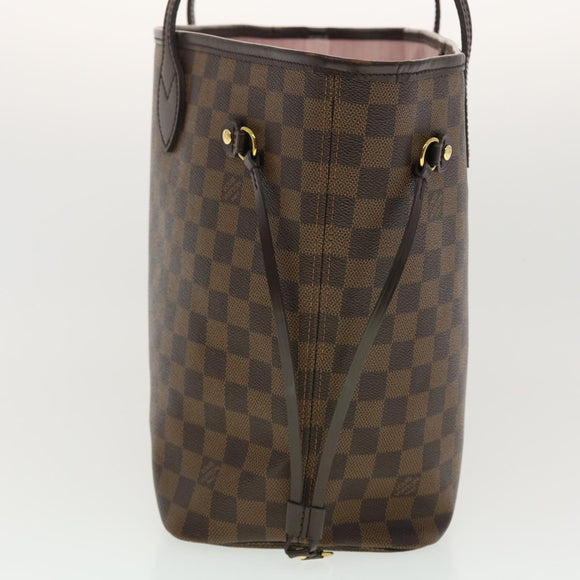 LOUIS VUITTON Damier Ebene Neverfull MM Tote Bag N51105 LV Auth 40600