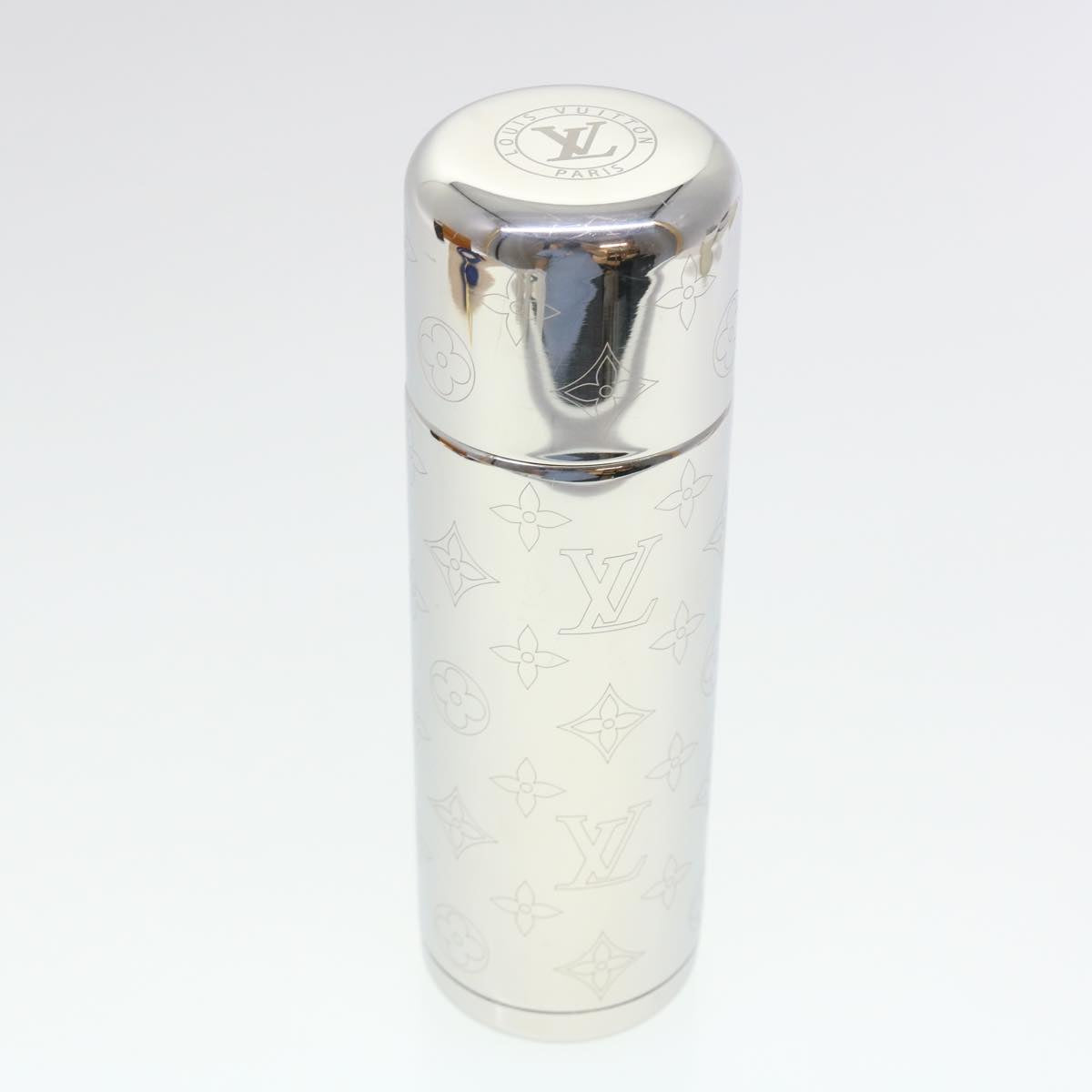 LOUIS VUITTON Monogram NBA FLASK HOLDER Water Bottle Blue Red GI0565 Auth 40703A