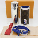 LOUIS VUITTON Monogram NBA FLASK HOLDER Water Bottle Blue Red GI0565 Auth 40703S-12