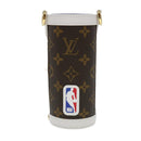 LOUIS VUITTON Monogram NBA FLASK HOLDER Water Bottle Blue Red GI0565 Auth 40703S-13