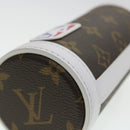 LOUIS VUITTON Monogram NBA FLASK HOLDER Water Bottle Blue Red GI0565 Auth 40703SM-14