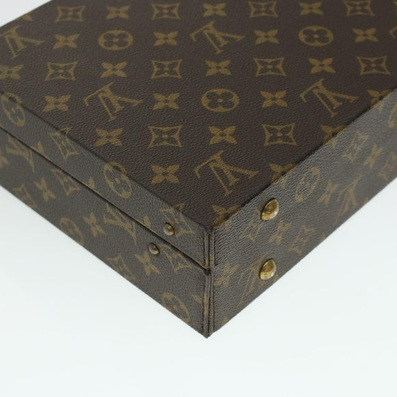 LOUIS VUITTON Monogram Casino Case Playing Cards Cube Game Dice SPO Auth 41140S