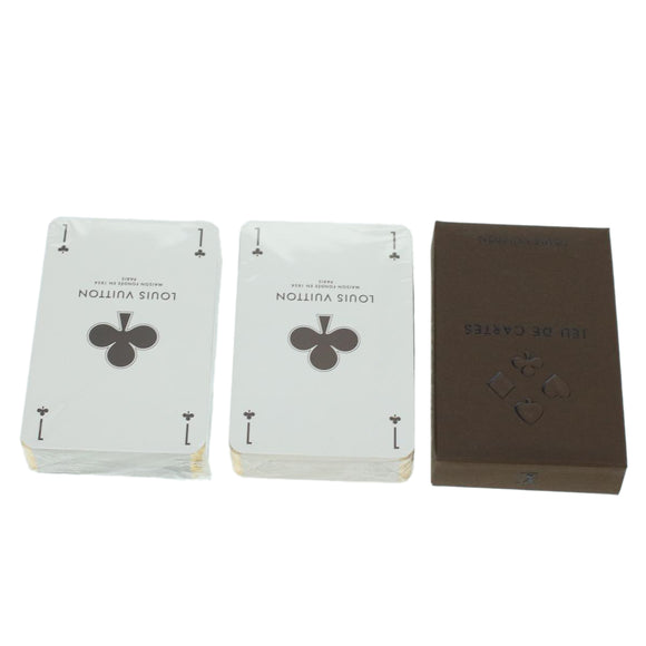 LOUIS VUITTON Monogram Casino Case Playing Cards Cube Game Dice SPO Auth 41140S