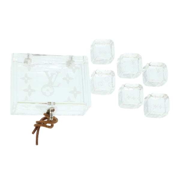 LOUIS VUITTON Monogram Casino Case Playing Cards Cube Game Dice SPO Auth 41140S