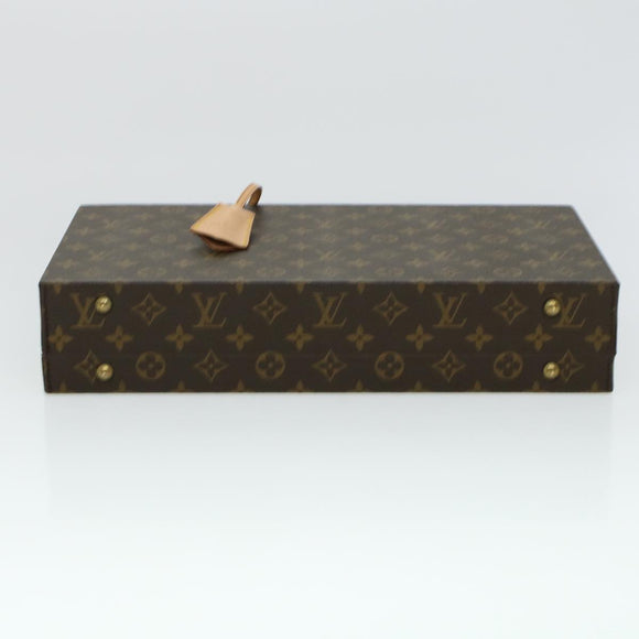 LOUIS VUITTON Monogram Casino Case Playing Cards Cube Game Dice SPO Auth 41140S