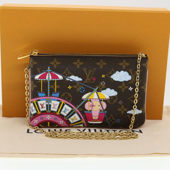 LOUIS VUITTON Vivienne Chain Pochette Double Zip Shoulder Bag M69744 LV 41162S