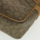 CELINE C Macadam Canvas Shoulder Bag Beige Auth 41264-14