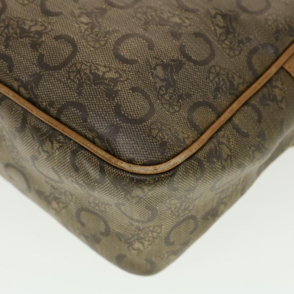 CELINE C Macadam Canvas Umhängetasche Beige Auth 41264