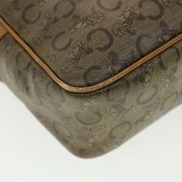 CELINE C Macadam Canvas Umhängetasche Beige Auth 41264