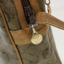 CELINE C Macadam Canvas Shoulder Bag Beige Auth 41264-10