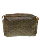 CELINE C Macadam Canvas Shoulder Bag Beige Auth 41264-2