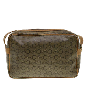 CELINE C Macadam Canvas Shoulder Bag Beige Auth 41264 - 0