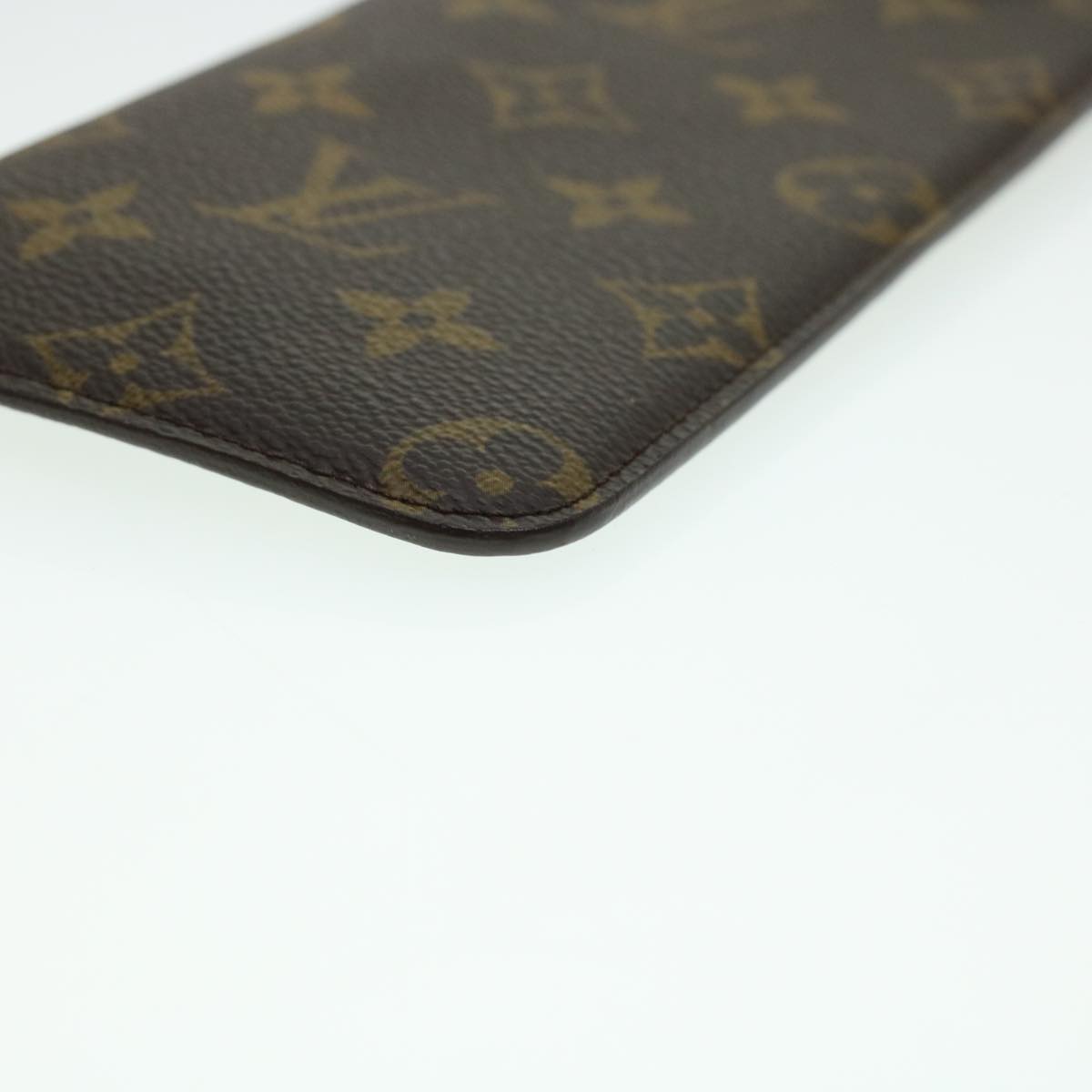 LOUIS VUITTON Monogram Etui Lunettes MM Glasses Case M66544 LV Auth 41662