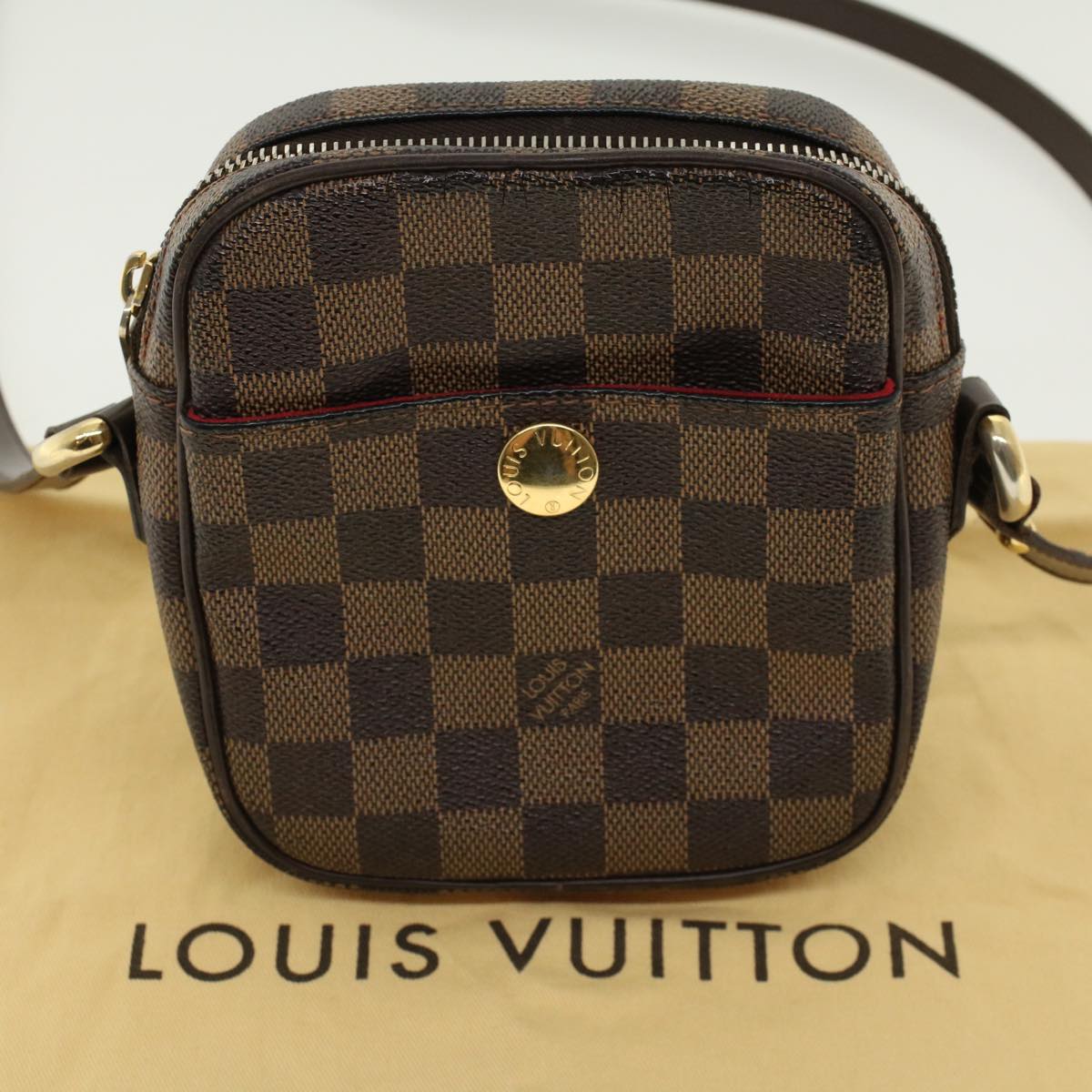 LOUIS VUITTON Damier Ebene Rift Shoulder Bag N60009 LV Auth 41682