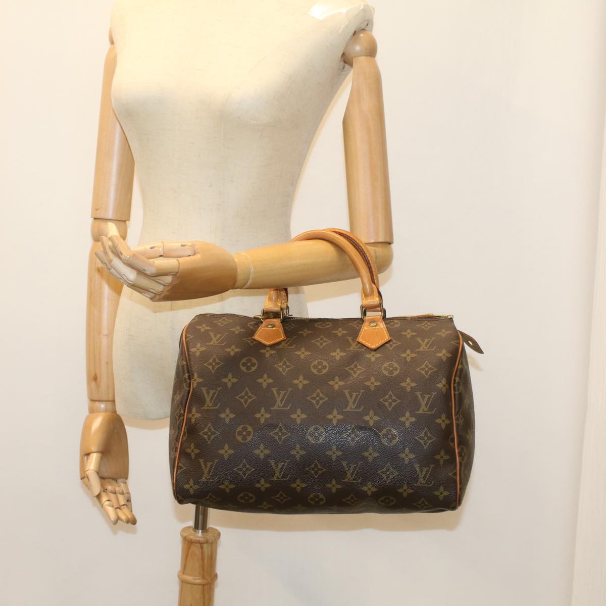 LOUIS VUITTON Monogram Speedy 30 Hand Bag M41526 LV Auth 41699