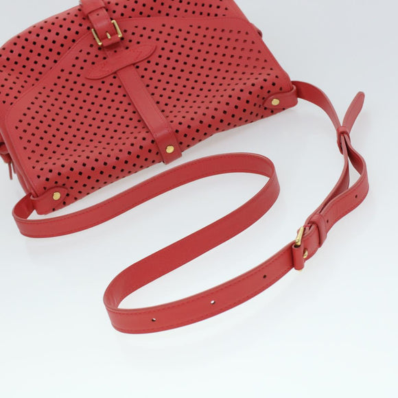 LOUIS VUITTON Perfo Furore Saumur Shoulder Bag Pink LV Auth 41755SAM