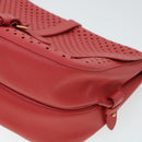 LOUIS VUITTON Perfo Furore Saumur Shoulder Bag Pink LV Auth 41755AM-16