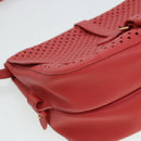 LOUIS VUITTON Perfo Furore Saumur Shoulder Bag Pink LV Auth 41755AM-17